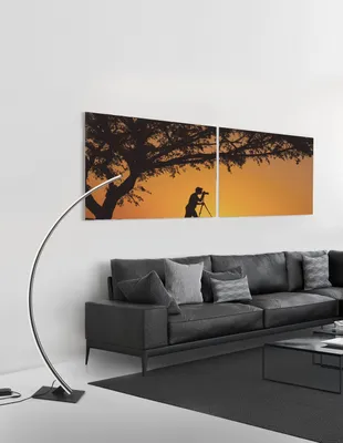 Produktbild von Nova Luce PREMIUM LED Stehlampe Schwarz 40W Warmweiss 20x56x150cm dimmbar 9348092