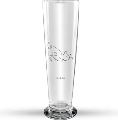 Produktbild von Mr. & Mrs. Panda Bierglas Hund Marienkäfer - Transparent - Geschenk, Bier Glas, Hunde, Bierbecher, Trinkglas, Neugierig, Mischlingshund, Sprüche, Glasbierglas, Glasbecher