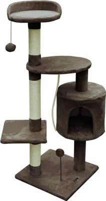 Produktbild von Katzenkratzbaum Gloria 40 x 112 x 40 cm Braun Holz Sisal