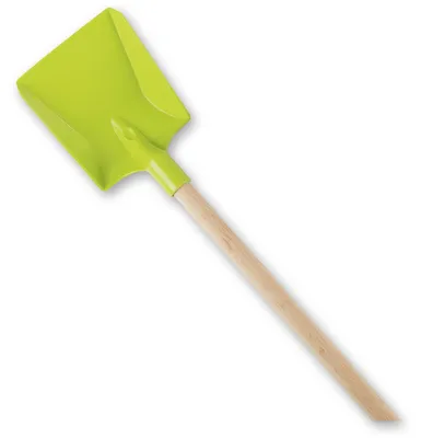Produktbild von Androni Kinderspaten, Grün, 76 cm, aus Plastik und Holz