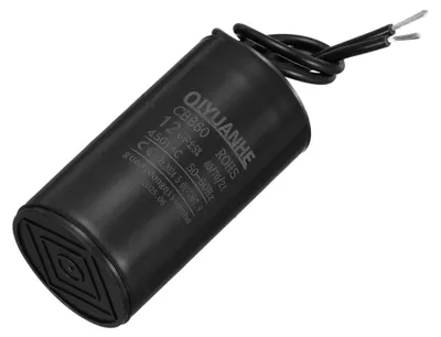 CBB60 Betriebskondensator 12 µF 450 V AC 2 Drähte 34x60 mm