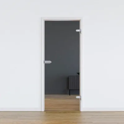 Produktbild von Pertura Glastür Komplettset Freia Clear 584x2097x8 mm Rechts inkl. Studio Beschlag Edelstahl unverschließbar