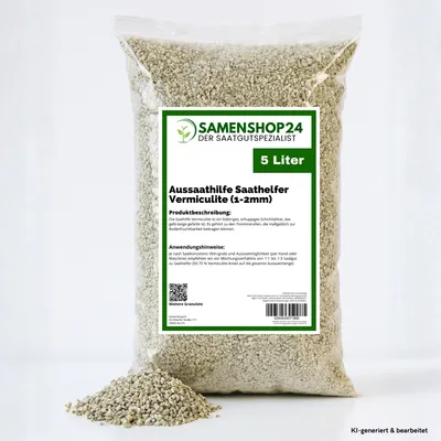 Produktbild von Samenshop24® Aussaathilfe/Pflanzensubstrat Vermiculite | Inhalt: 5 Liter | Körnung 1-2 mm
