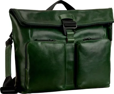 Produktbild von LEONHARD HEYDEN Leder Umhängetasche Schultertasche mit Laptopfach Porto Messenger Bottle Green dunkelgrün