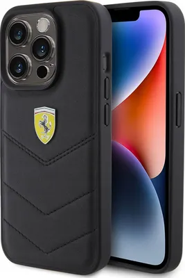 Produktbild von Ferrari Case Cover Handyhülle Hülle Etui Schützhülle Futeral für Apple iPhone 15 Pro Schwarz