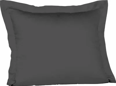 Produktbild von Fleuresse Mako-Satin-Kissenbezug uni colours anthrazit 9031