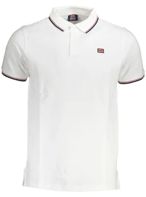 Produktbild von Herren Kurzarm-Polo Weiß - Stilvolles Design mit Kontrastdetails