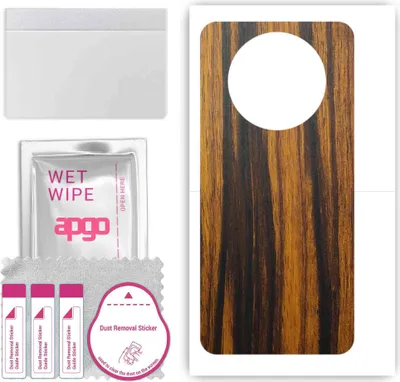 Produktbild von apgo Rückseite Schutzfolie, Skin, kompatibel mit Huawei Mate X3, Hinten Displayschutzfolie aus Vinylfolie, kratzfest, einfache Montage - Tigerwood