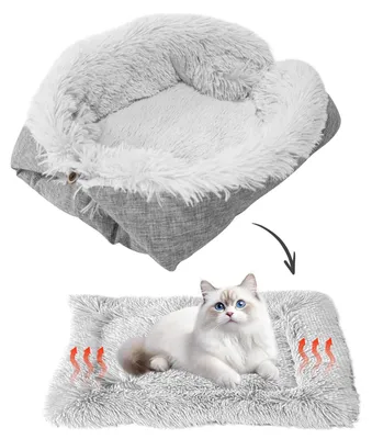 Image de Omgoods - Lit et couverture 2 en 1 pour animaux de compagnie (chats)