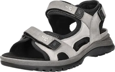 Produktbild von Waldläufer Outdoorsandalen Damen H-SORA, Rauleder Grau, Größe 40, Mehrweite H, Klettverschluss, herausnehmbare Innensohle, rutschhemmende Profillaufsohle