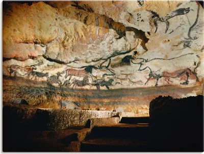 Produktbild von ARTland Leinwandbild Höhle von Lascaux Dordogne Größe: 60x45 cm