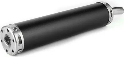 Zdjęcie produktu dla Tłumik wydechowy ze stali nierdzewnej Tłumik 20 mm / 0,8 cala Zmodyfikowane części do motocykli 2-suwowych (czarny)