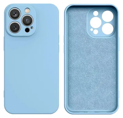 Productafbeelding van Siliconen hoesje voor Samsung Galaxy S25 Edge - Blauw