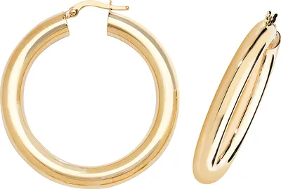 Image de Boucles d'Oreilles Femme Or 375/1000 - 30mm; TRS38380MM30