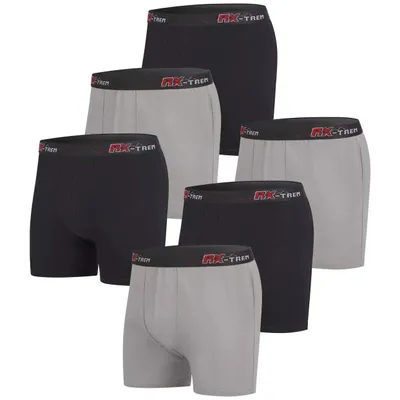 Obrázek produktu pro Atlas For Men – Pánské boxerky (balení po 6 kusech) AF1553 (XXL) (černá/šedá)