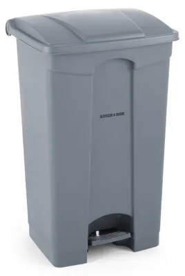 Imagen del producto de Contenedor de residuos para reciclaje, modelo AmerBox, 87 litros, gris claro, 500 x 410 x (alto) 815 mm