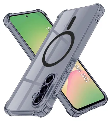Obrázok produktu pre Techsuit - Shockproof Clear Silicone MagSafe kryt na Samsung Galaxy A56 5G - dymovo čierny