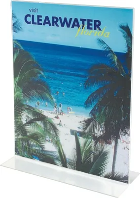 Produktbild von Tischaufsteller A4 hoch transparent Packung mit 12 Stück