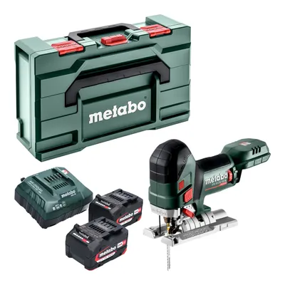 Immagine prodotto di Sega a gattuccio a batteria Metabo STA 18 LTX 150 BL da 18 V, 150 mm, brushless + 2 batterie da 4,0 Ah + caricabatterie + Metabox