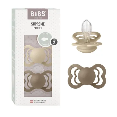 Produktbild von BIBS 260336 Supreme 6M+ Silikon-Schnuller, BPA-frei