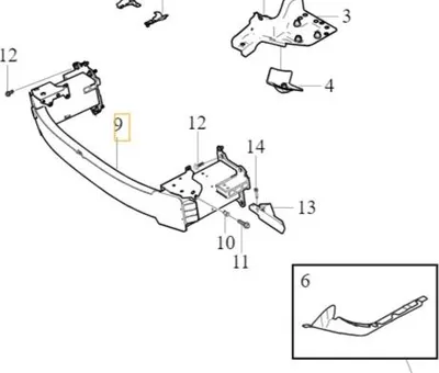Obrázek produktu pro Výztuha předního nárazníku VOLVO XC40 C40 OE