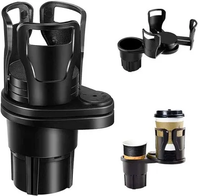 Produktbild von Koffiehouder für Auto - 360-Grad-Drehbar - Kofferkofferset - Koffiebecherhalter - Koffiehalter - Koffiebecher - Koffiehalter mit koolstofvezelbasis.