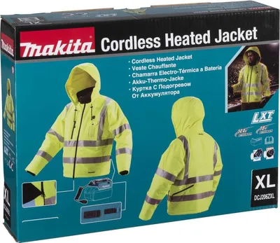 Immagine prodotto di Makita - Giacca - XL - 100% poliestere - giallo fluorescente - Classe 3