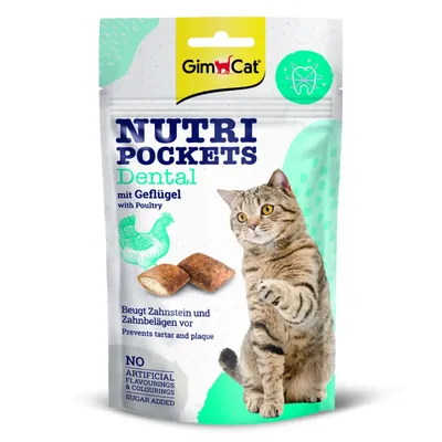Produktbild von Gimcat Nutri Pochets Dental - Leckere, füllbare Katzenzahnreinigungs-Leckerbissen