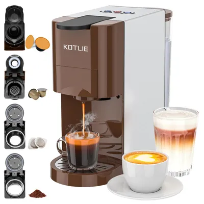 Kaffeevollautomat 4-in-1, 19 bar, 800 ml, für Kapseln & Pulver