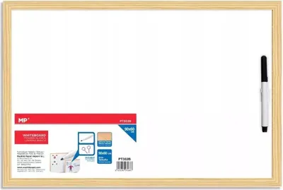 Obrázok produktu pre Biela tabuľa 60x90cm s popisovačom
