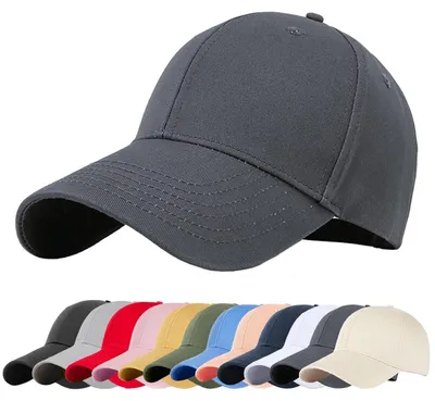 Immagine prodotto di Cappello da baseball unisex, classico, in cotone, con protezione solare, regolabile, color grigio scuro