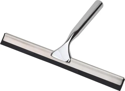 Image de Raclette universelle en acier inoxydable pour portes de douche en verre fenêtres de voiture miroirs