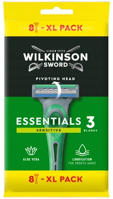 Produktbild von Wilkinson Extra Essential Herren Einwegrasierer Sensitive, 8er Pack