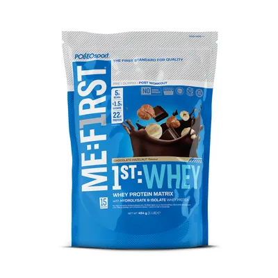 Immagine prodotto di Polleo 1st Whey, 454 g - Cioccolato e nocciola