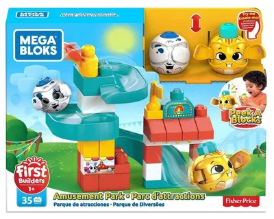 Obrázok produktu pre Hracia súprava Mega Bloks GKX70 Zábavný park s veľkými stavebnými blokmi a šmykľavkami