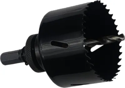 Produktbild von Lochsäge Ø68mm Bohrtiefe 40mm HSS-Bi-Metall Dosenbohrer Bohrkrone Lochkreissäge mit Sechskant Adapter BOHRFUX