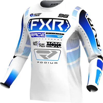 Obrázek produktu pro FXR Podium 2025 Motocross Jersey, bílá/černá/modrá, XL