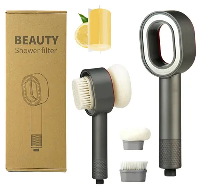 Image de Pommeau de douche 3-en-1 avec filtre et réduction du calcaire