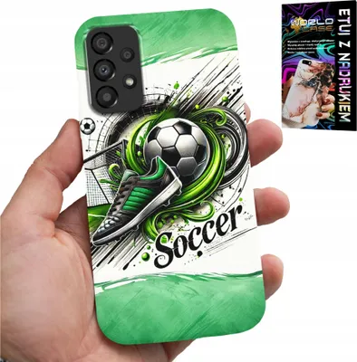 Produktbild von Etui Für Samsung Galaxy A53 5G - Fussball, Fussball-Etui + Glas