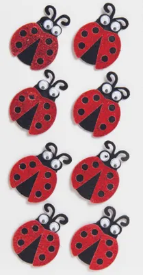 Productafbeelding van Heyda 203780687 Plakvignetten-mix "Marienvlinders", 7,5 x 16,5 cm