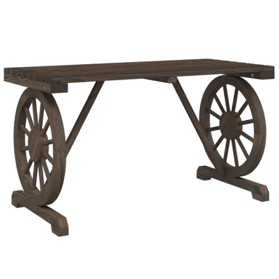Image de Table de jardin 115x55x65 cm bois de sapin massif