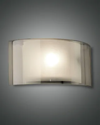 Produktbild von Wandleuchte Metall Glas 18 cm hoch Weiß Grau E27 länglich Modern