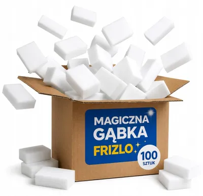 Zdjęcie produktu dla Gabka piankowa - „Magische Gänke” - 100 sztuk - grubosc 20 mm - gabka czyszczaca - biala