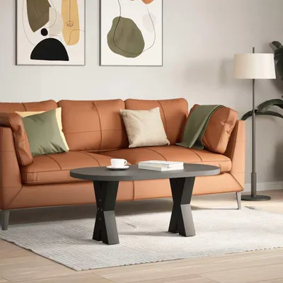 Obrázek produktu pro vidaXL Nohy konferenčního stolku ve tvaru X 2 ks černé 38x(42-43) cm ocelové