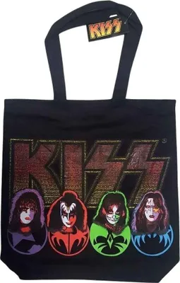 Zdjęcie produktu dla Kiss Faces & Logo Torba na ramię Black