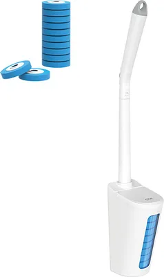 Obrázok produktu pre INF Jednorazová kefa na záchodovú misu s náplňou do záchodovej rúry (Wand+20 náplní) Lemon flavor
