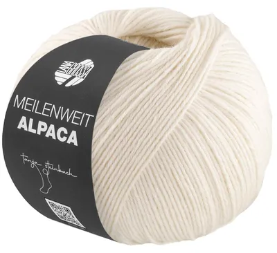 Produktbild von Lana Grossa - Meilenweit 6-fach 150g Alpaca uni 1009 creme