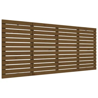 Obrázek produktu pro Nástěnné čelo postele medově hnědé 206x3x91,5 cm borové dřevo