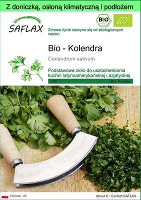 Zdjęcie produktu dla SAFLAX - Garden to go - Bio - Kolendra - 150 Nasiona - Z doniczką, pokrywą klimatyczną i podłożem do uprawy - Coriandrum sativum