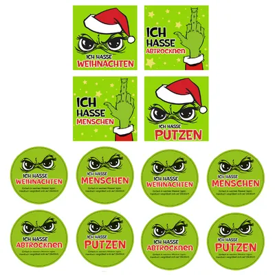 Produktbild von 12 x Magisches Handtücher "Festtags-Muffel" 30 x 30 cm - 4 Designs : 12 x